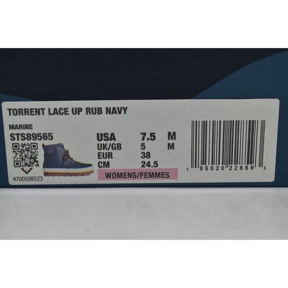 Sperry Womens Size 7.5 Torrent Blue Waterproof Rubber Boots Shoes - Picture 12 of 12